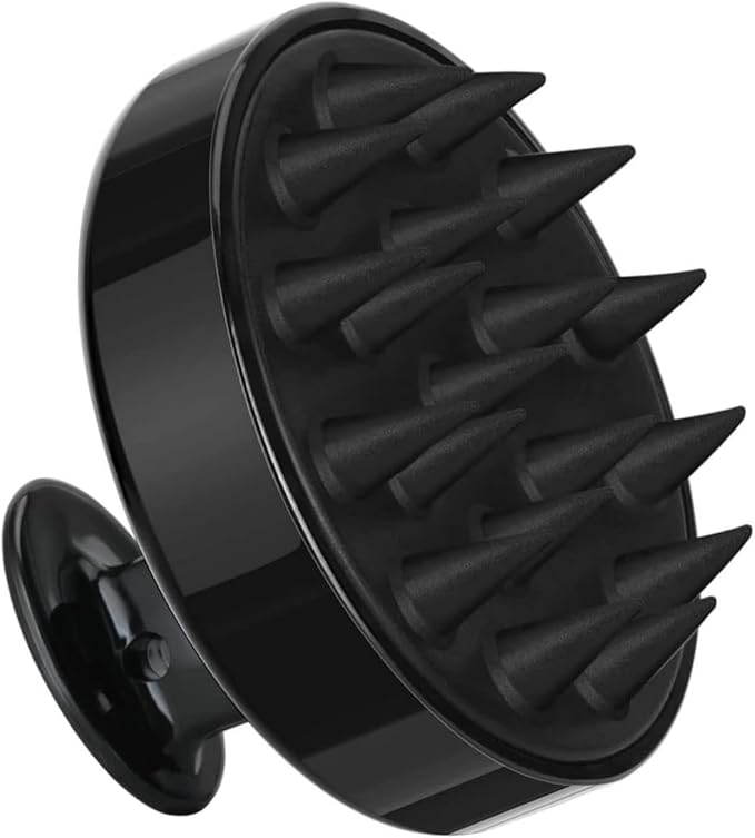 51onGoqXV8L._AC_SX679_ Scalp Massager for Hair Growth – Soft Silicone Shampoo Brush for Deep Clean and Dandruff Removal – Black