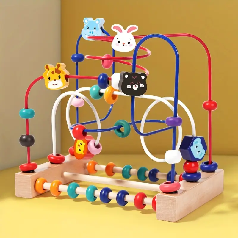 Animal bead maze toy for early education – safe and durable learning toy for kids