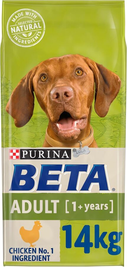 Beta Adult Dry Dog Food Rich in Chicken 14kg bag – complete balanced nutrition for adult dogs