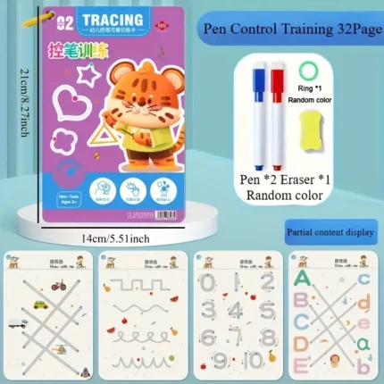 3-in-1 Wooden Color Sorting and Counting Game – Montessori Educational Toy for Toddlers with Colorful Wooden Blocks