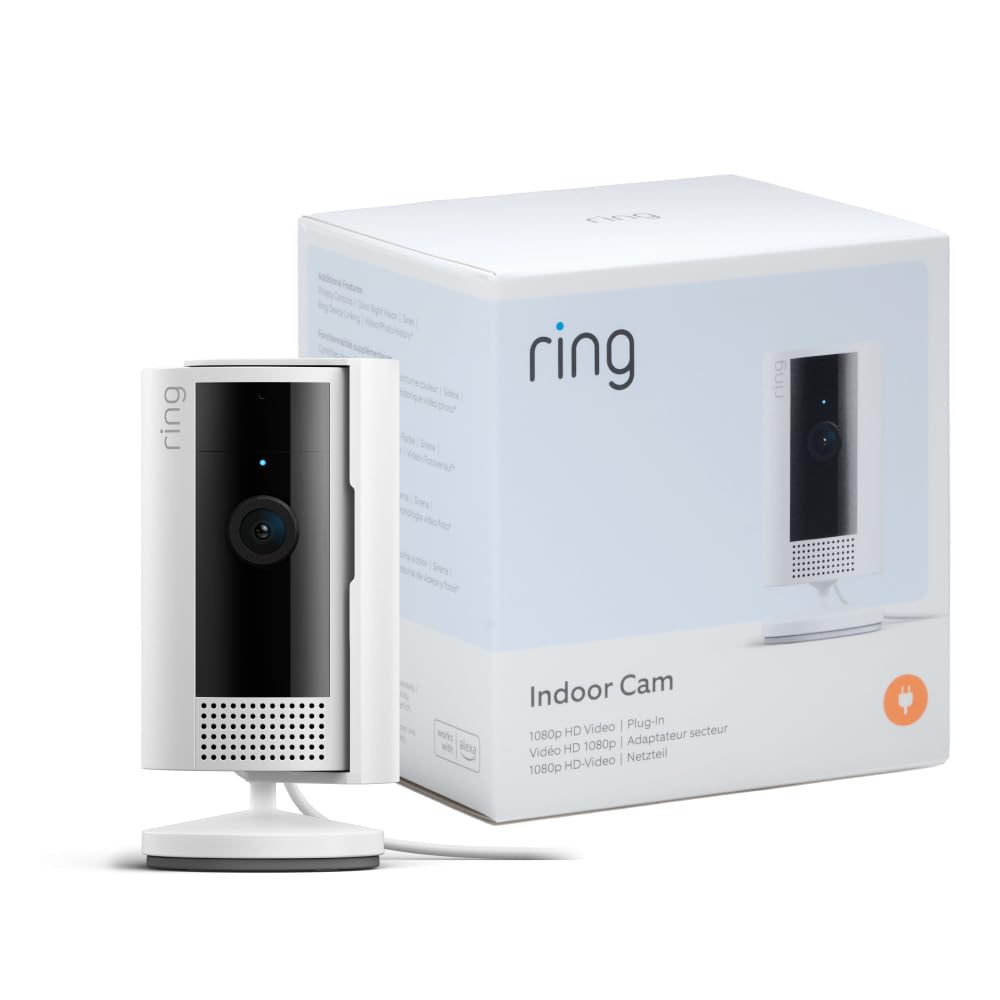 41dJ18NW18L._SL1000_ Ring Indoor Camera (2nd Gen) – 1080p HD Wi-Fi Plug-In Home and Pet Security Camera with Two-Way Talk and Privacy Cover, Smart CCTV Alternative