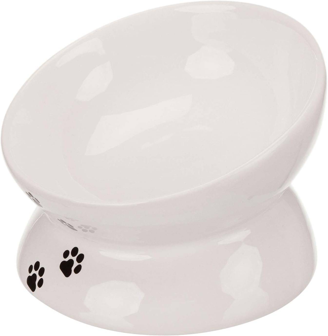 61UjBdHz+9L._AC_SL1500_ Trixie White Ceramic Cat Feeder – Elevated Non-Slip Cat Bowl for Food and Water, Durable and Easy to Clean Feeding Dish for Cats and Kittens
